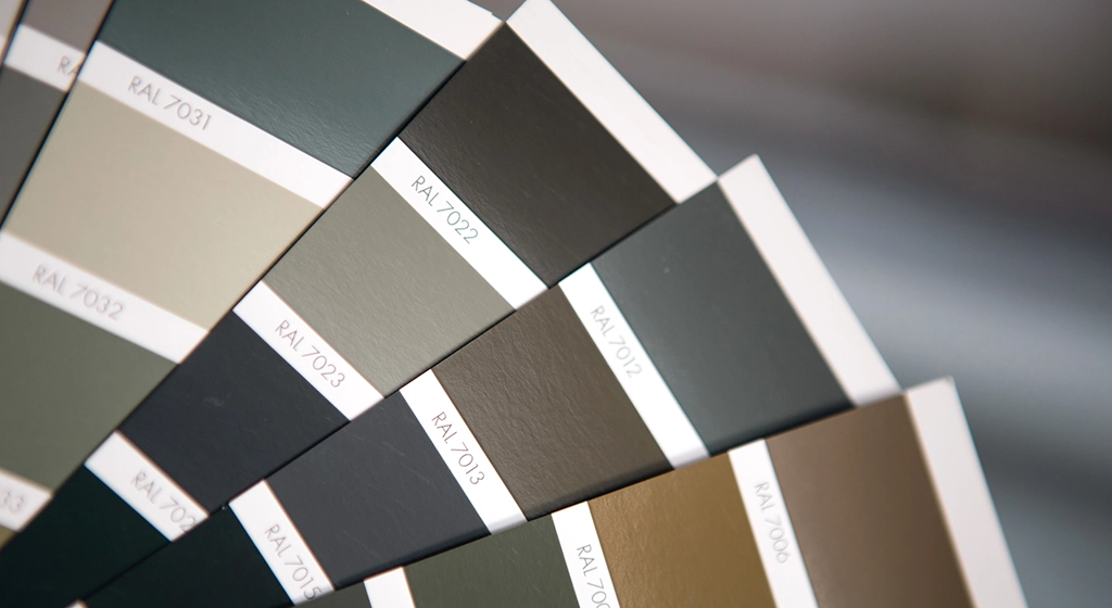 Pantone de pintura.